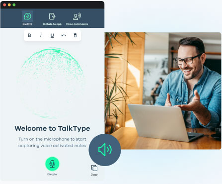 TalkType screen